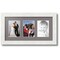 ArtToFrames Collage Photo Picture Frame with 3 - 3.5x5 inch Openings, Framed in White with Over 62 Mat Color Options and Regular Glass (CSM-3966-29)